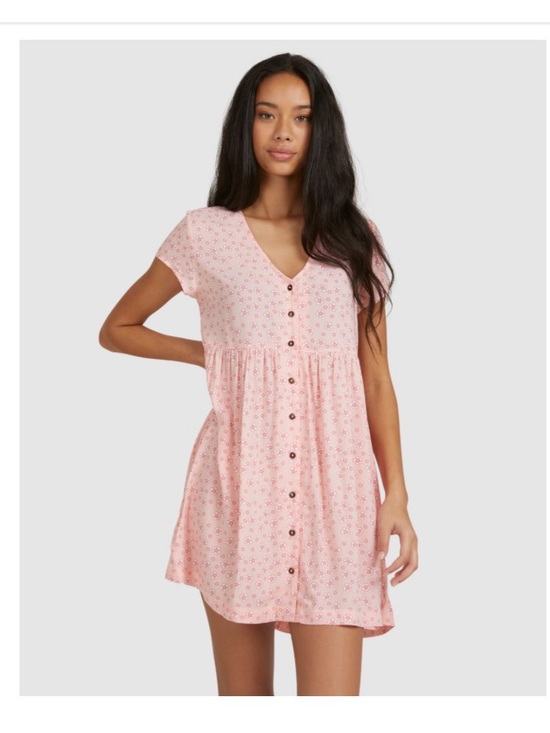 Roxy Dresses & Skirts - Roxy Coral and Pink Shelly Beach Mini Dress